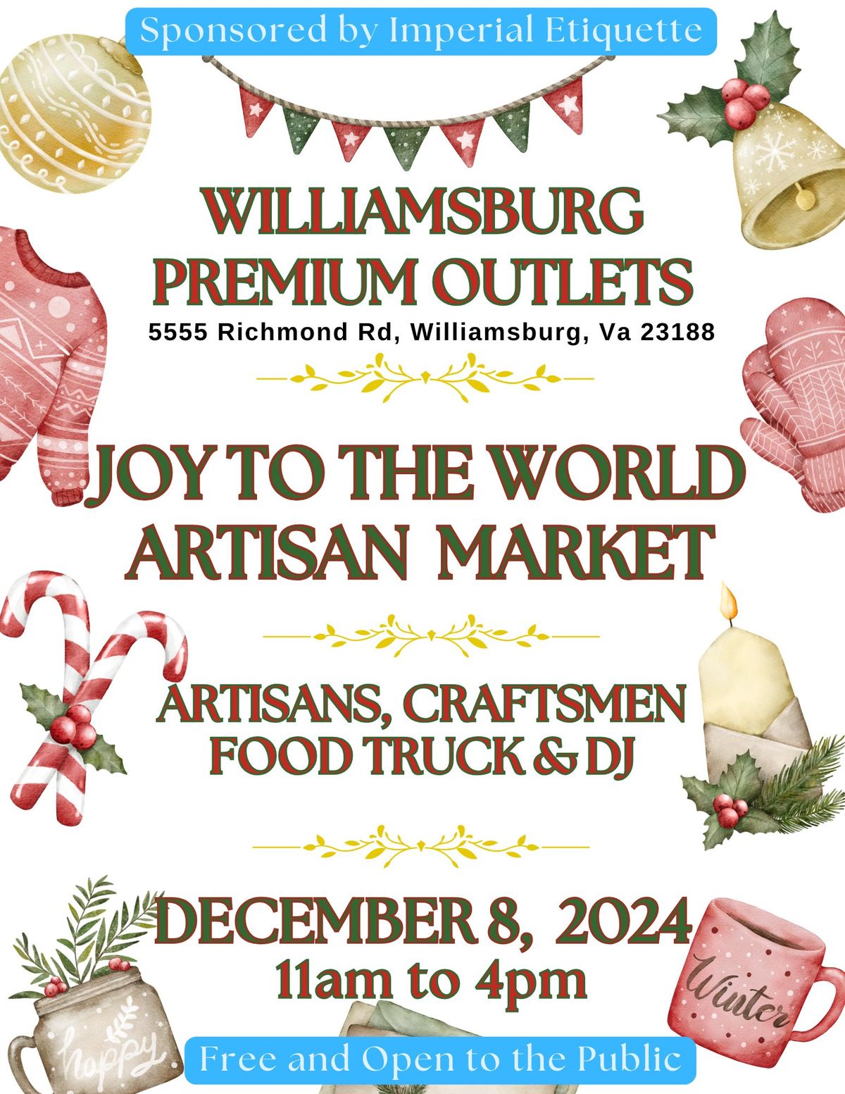 Joy to the World Artisan Market - Williamsburg Premium Outlets