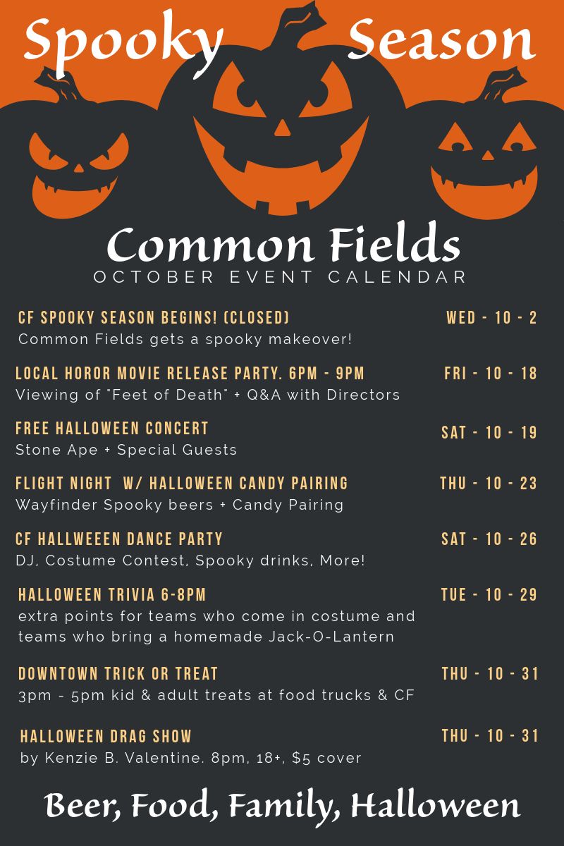 CF Spooktober, 1 month creepy events!