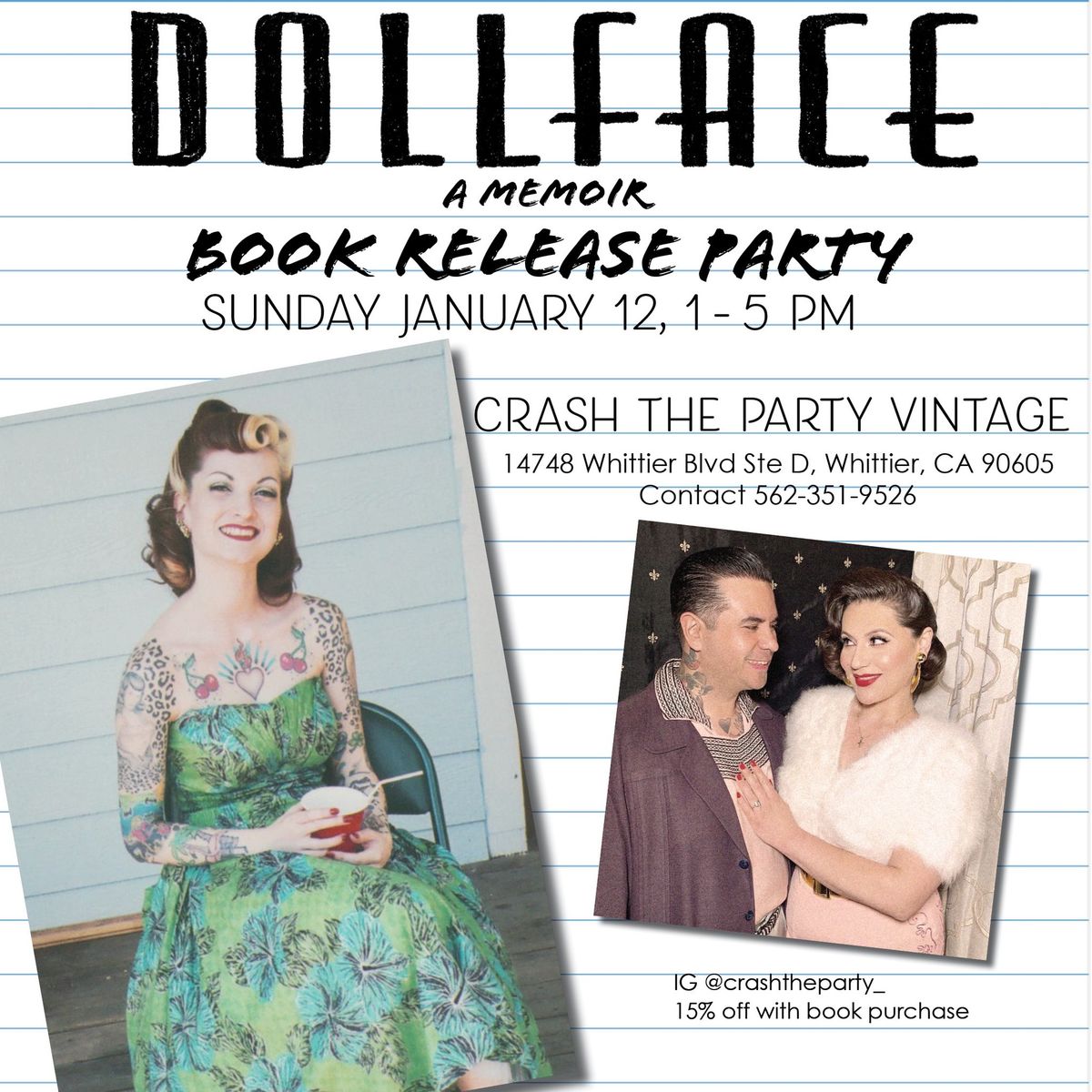 Dollface: A Memoir Book Release Party!