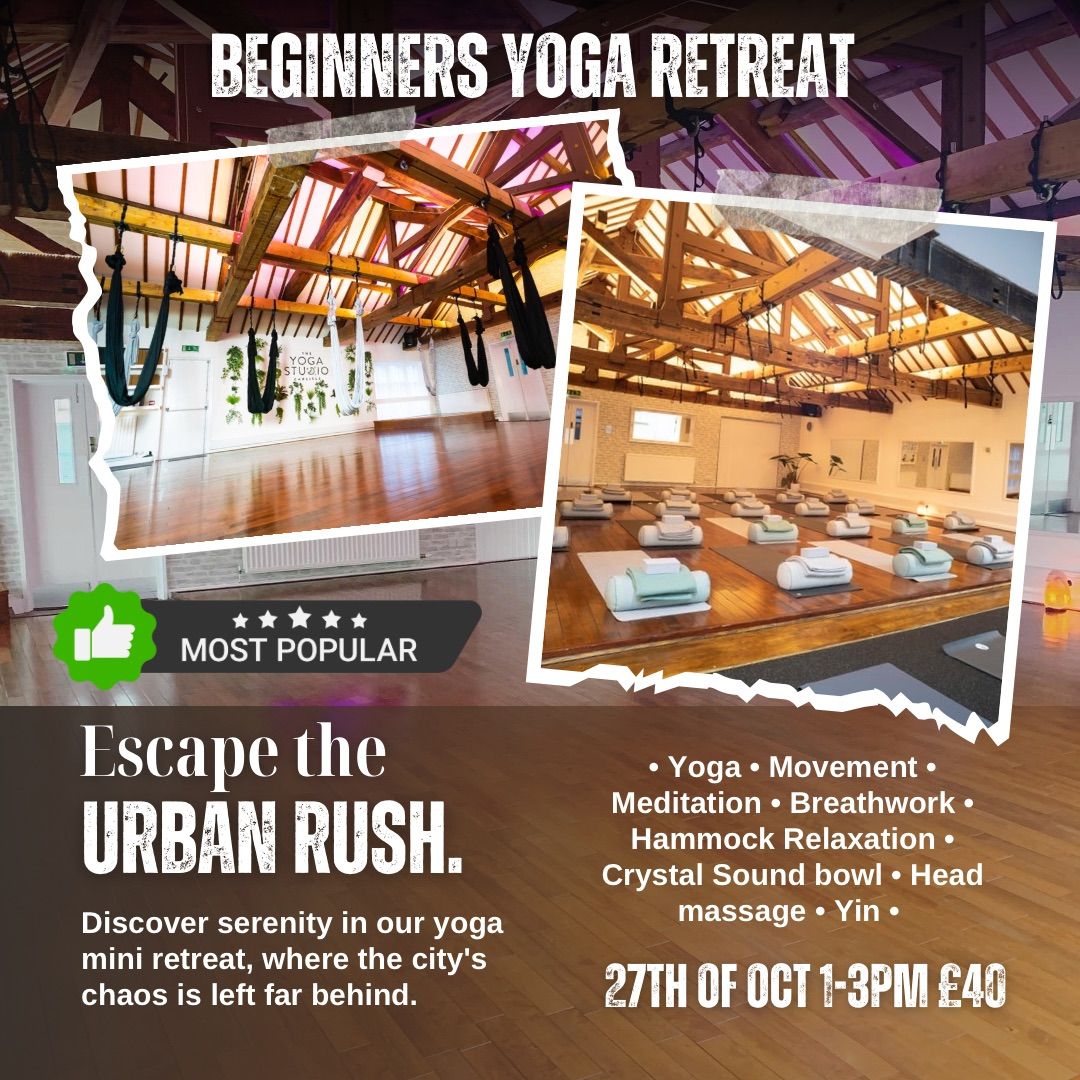 Yoga retreat- beginner friendly. Time out just for you 