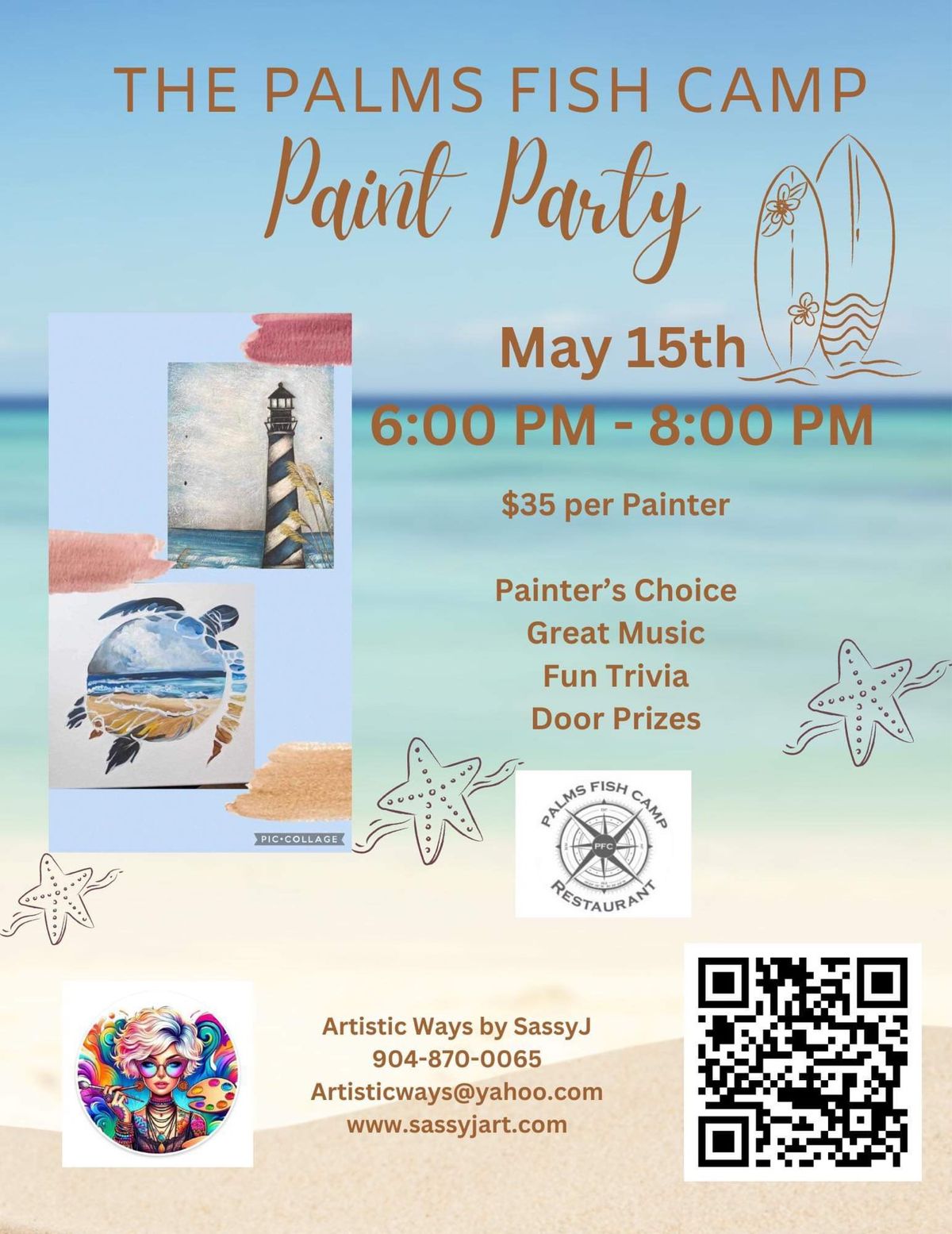 The Palms Fish Camp & Restaurant, May 15th, Painter\u2019s Choice 