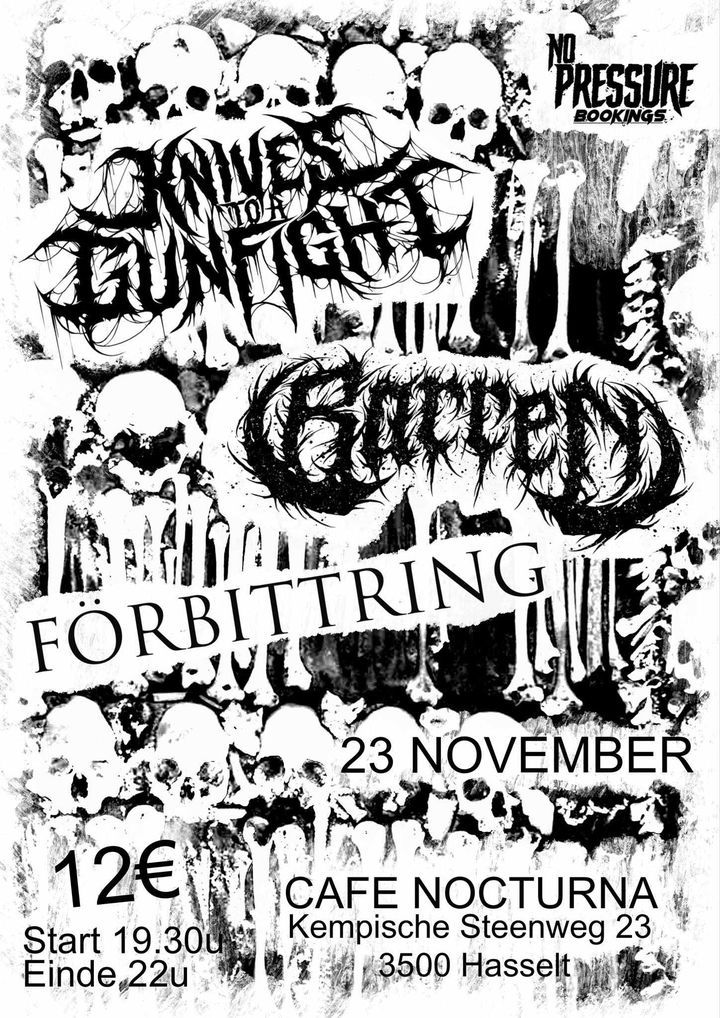 Knives To A GunFight + Barren + F\u00f6rbittring @ Cafe Nocturna