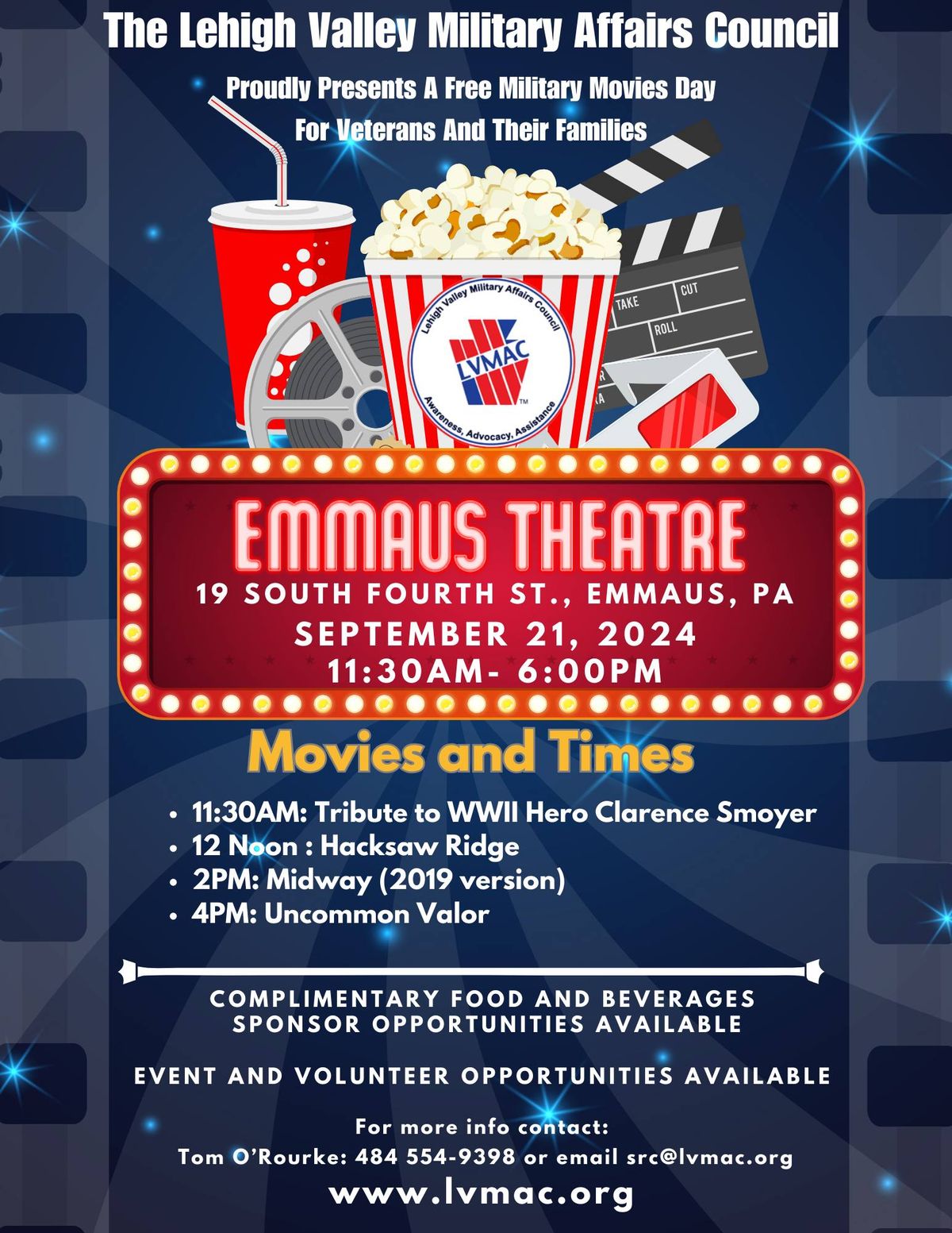 Military Movies Day at the Emmaus Theatre