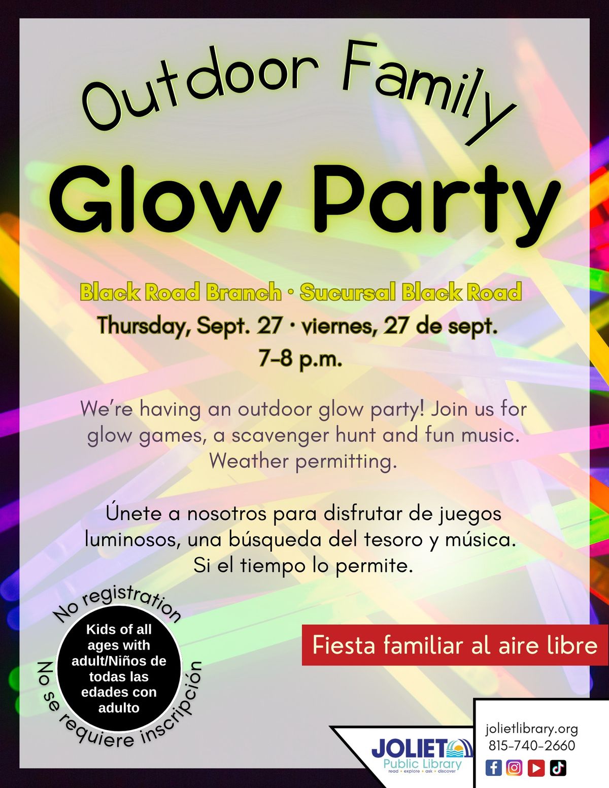 Outdoor Family Glow Party