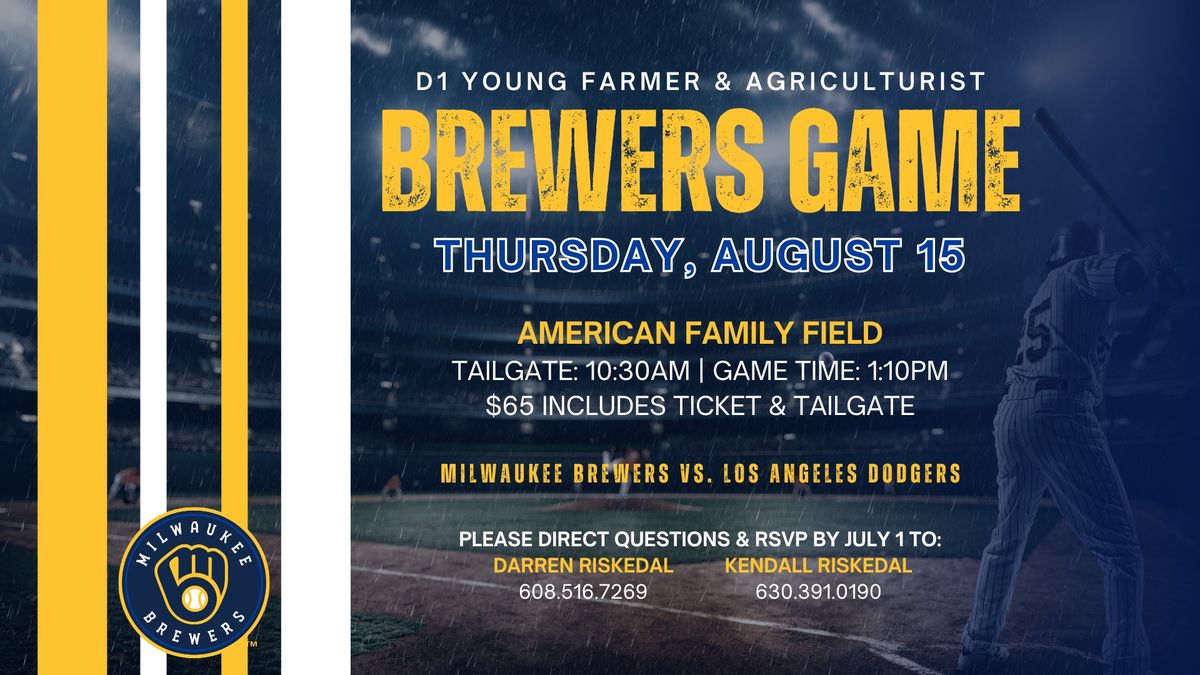 District 1 YFA Milwaukee Brewers Game