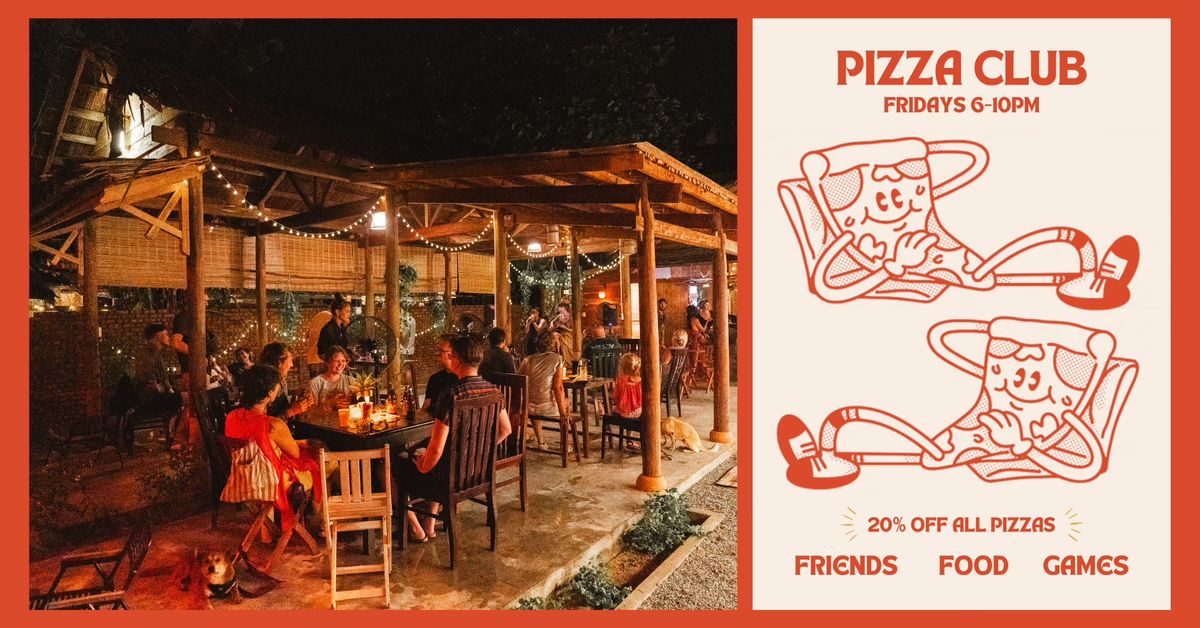 \ud83c\udf55 FRIDAY PIZZA CLUB: Games, Friends, & 20% Off!