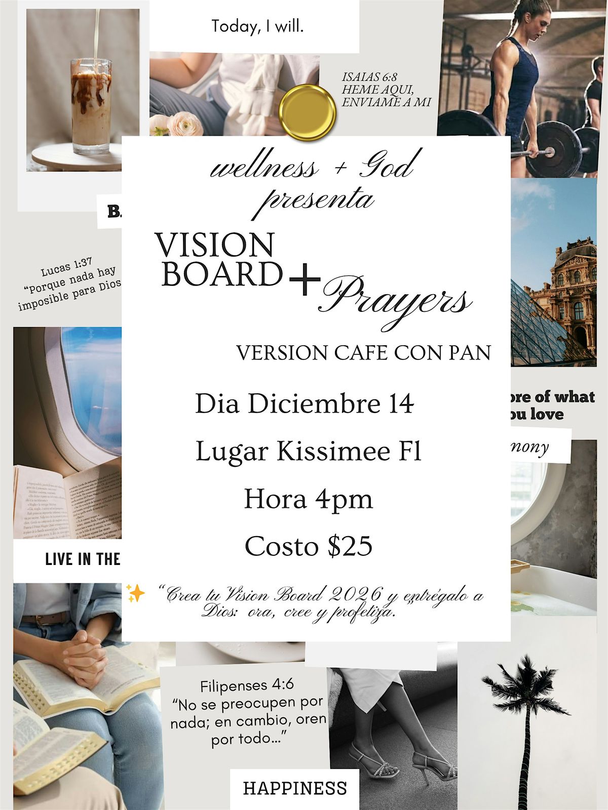 Vision board + Prayers