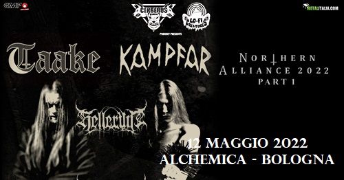 TAAKE "Noregs Vaapen" 10th anniversary + KAMPFAR, HELLERUIN @Alchemica