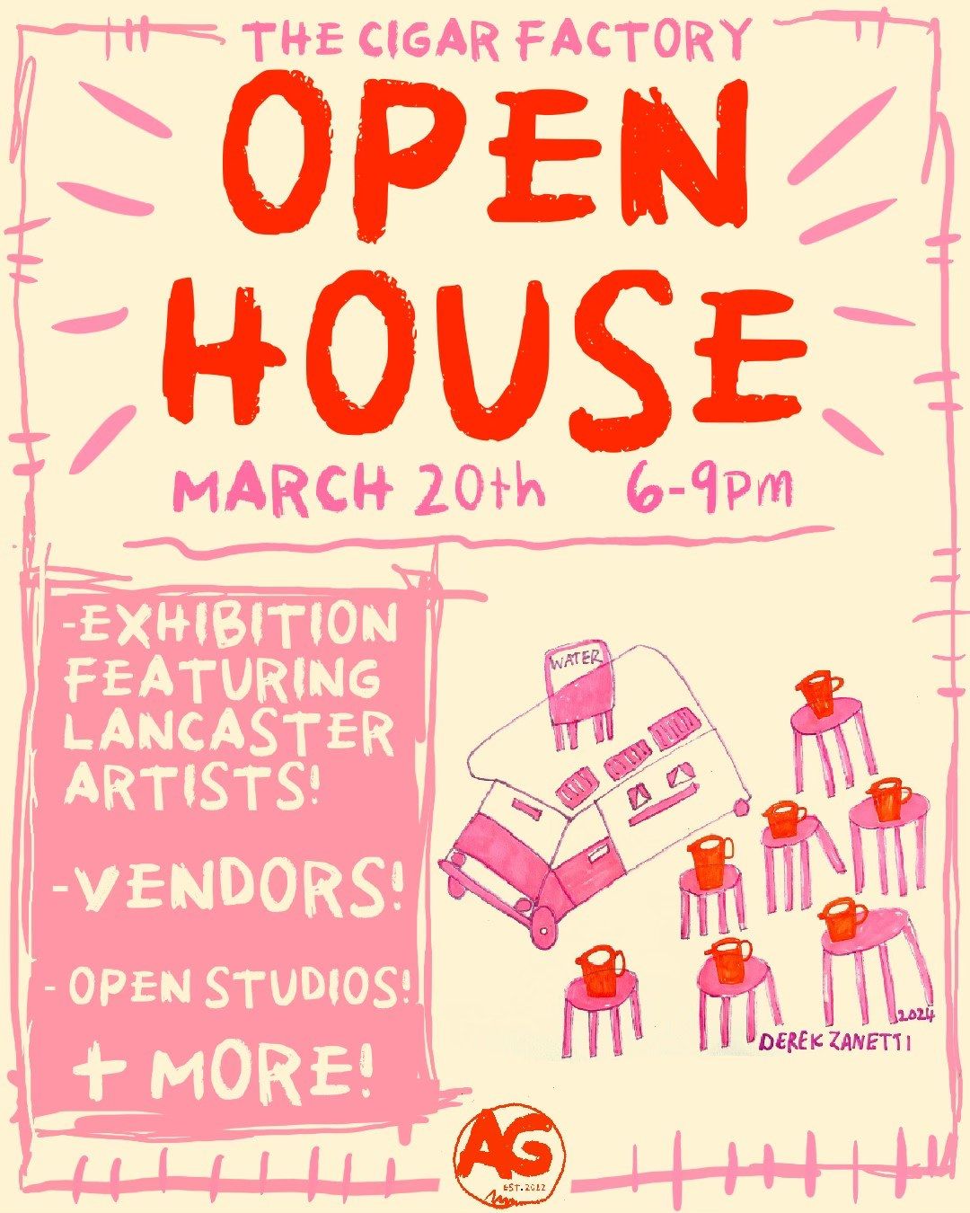 AG Open House March 2025 + Lancaster Artist Exhibition