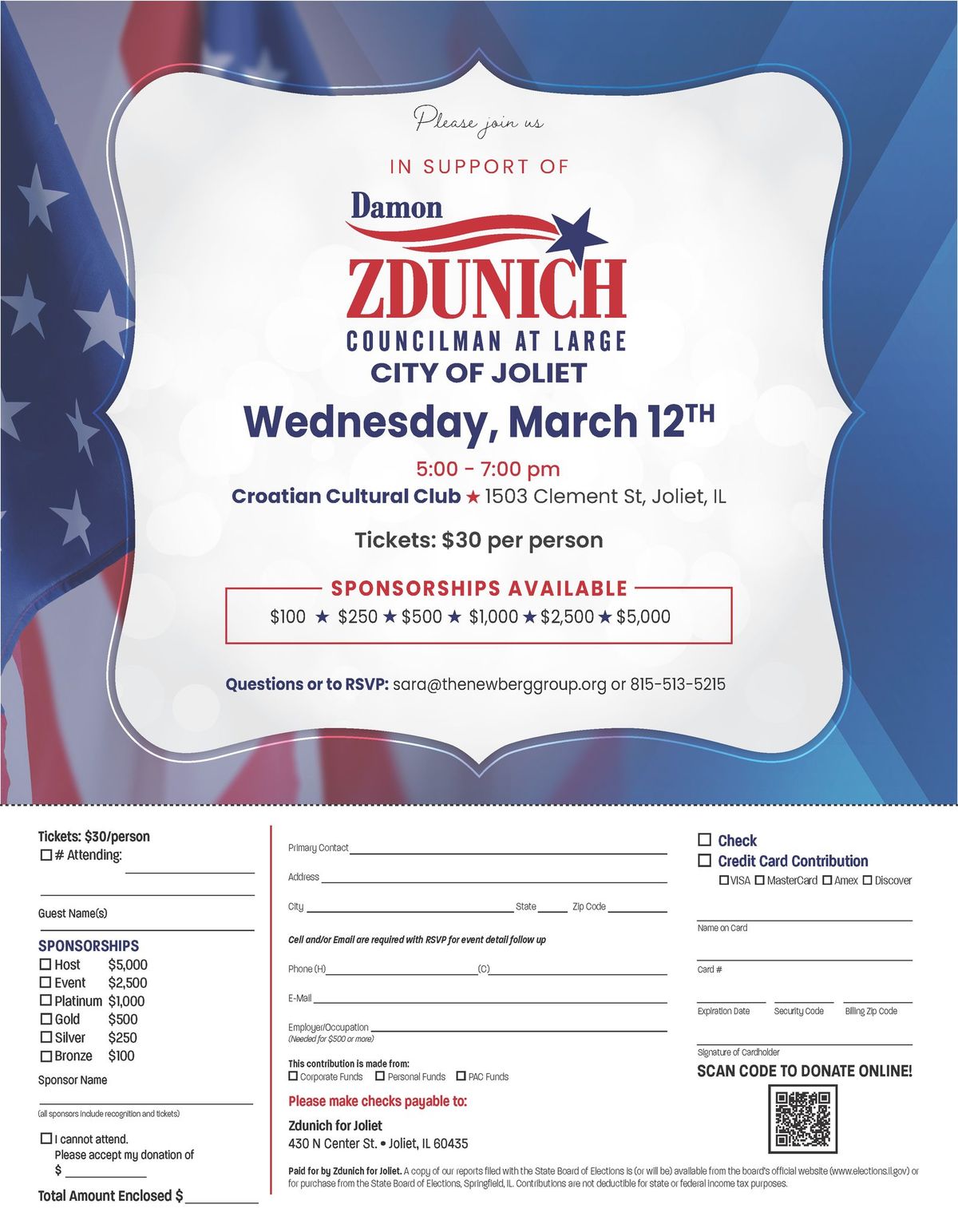 Zdunich for Joliet 