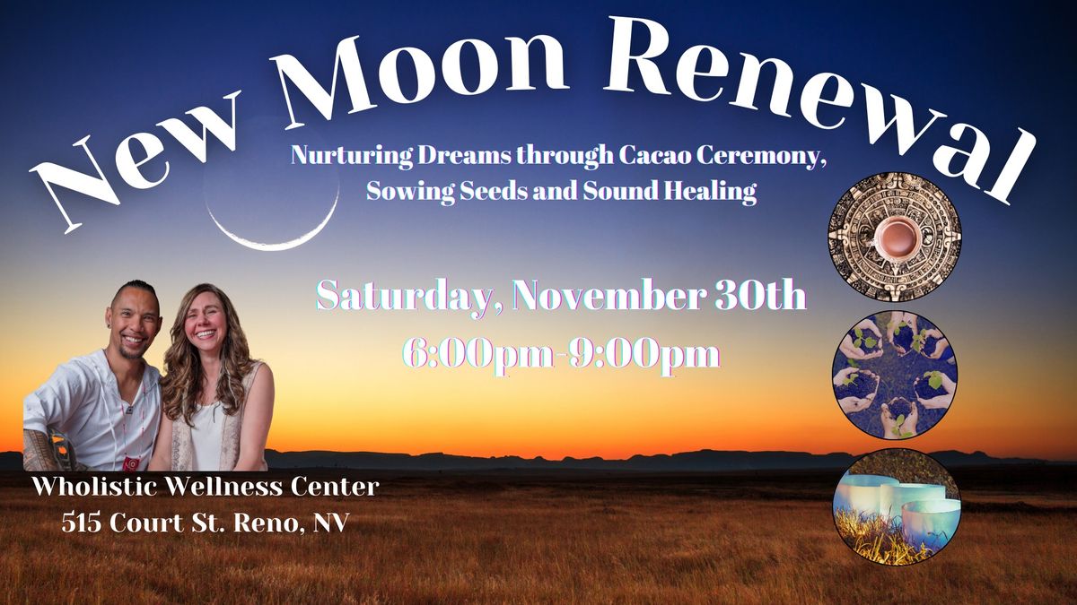 New Moon Renewal: Nurturing Dreams through Cacao, Sowing Seeds, and Sound Healing