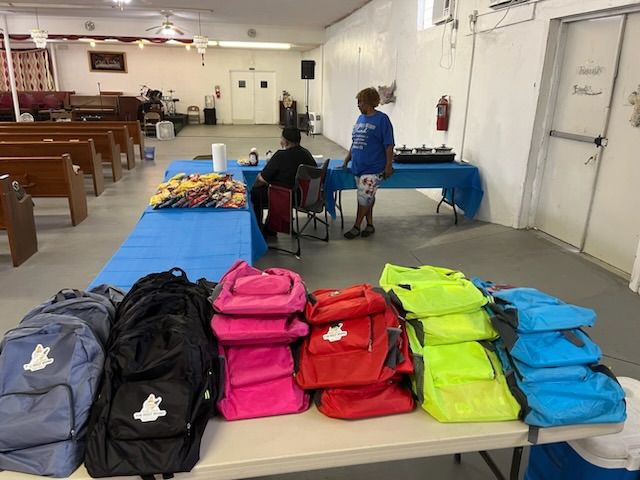 The Holy Word Church Back to School Community Give Away