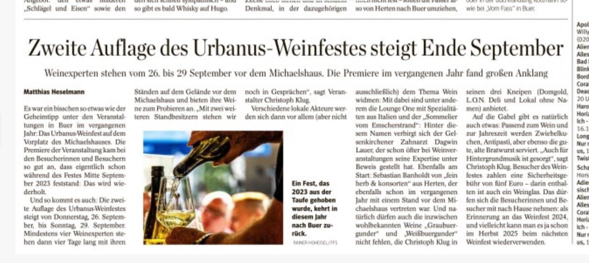 Urbanus-Weinfest 