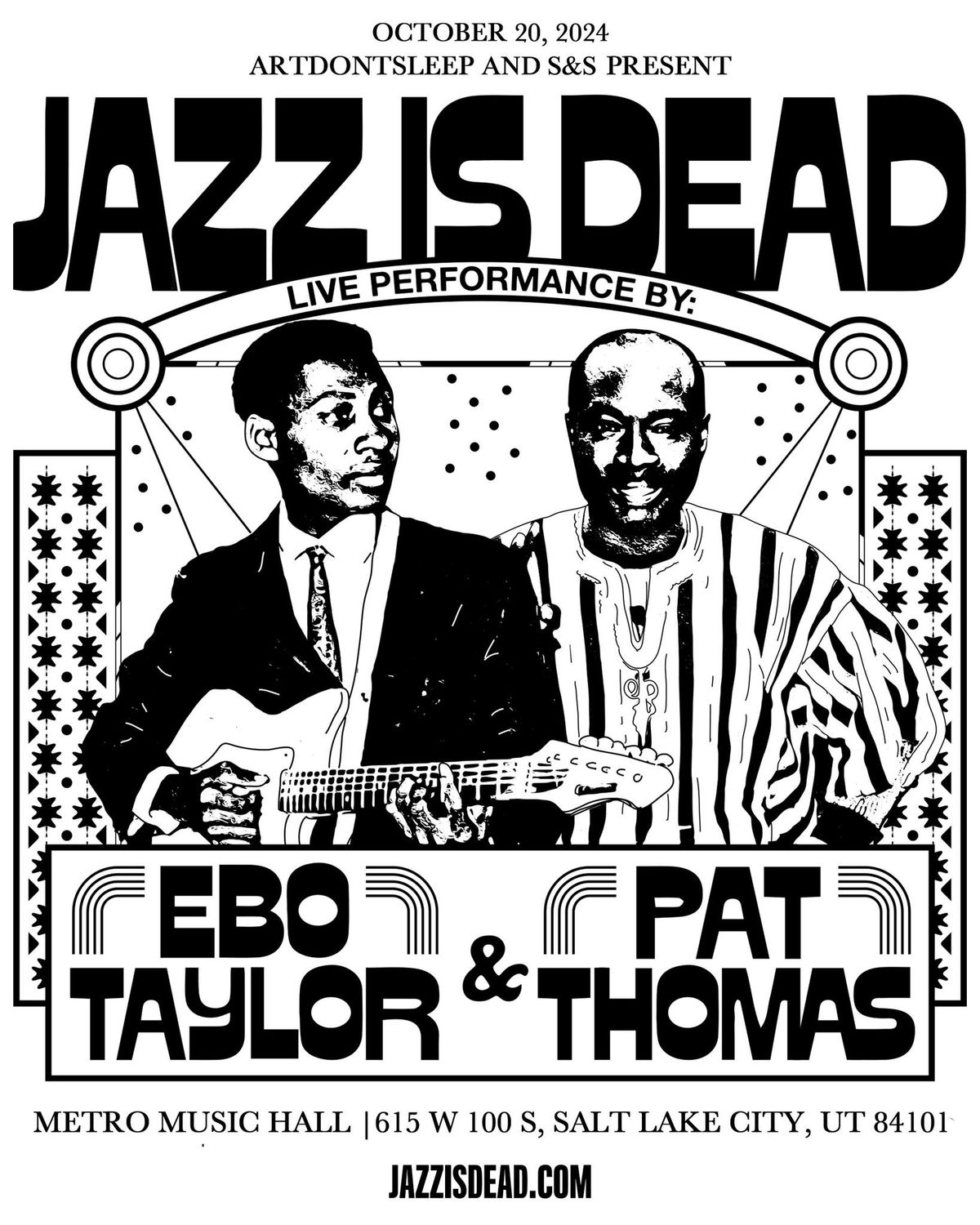 KUAA Presents: Ebo Taylor + Pat Thomas at Metro Music Hall