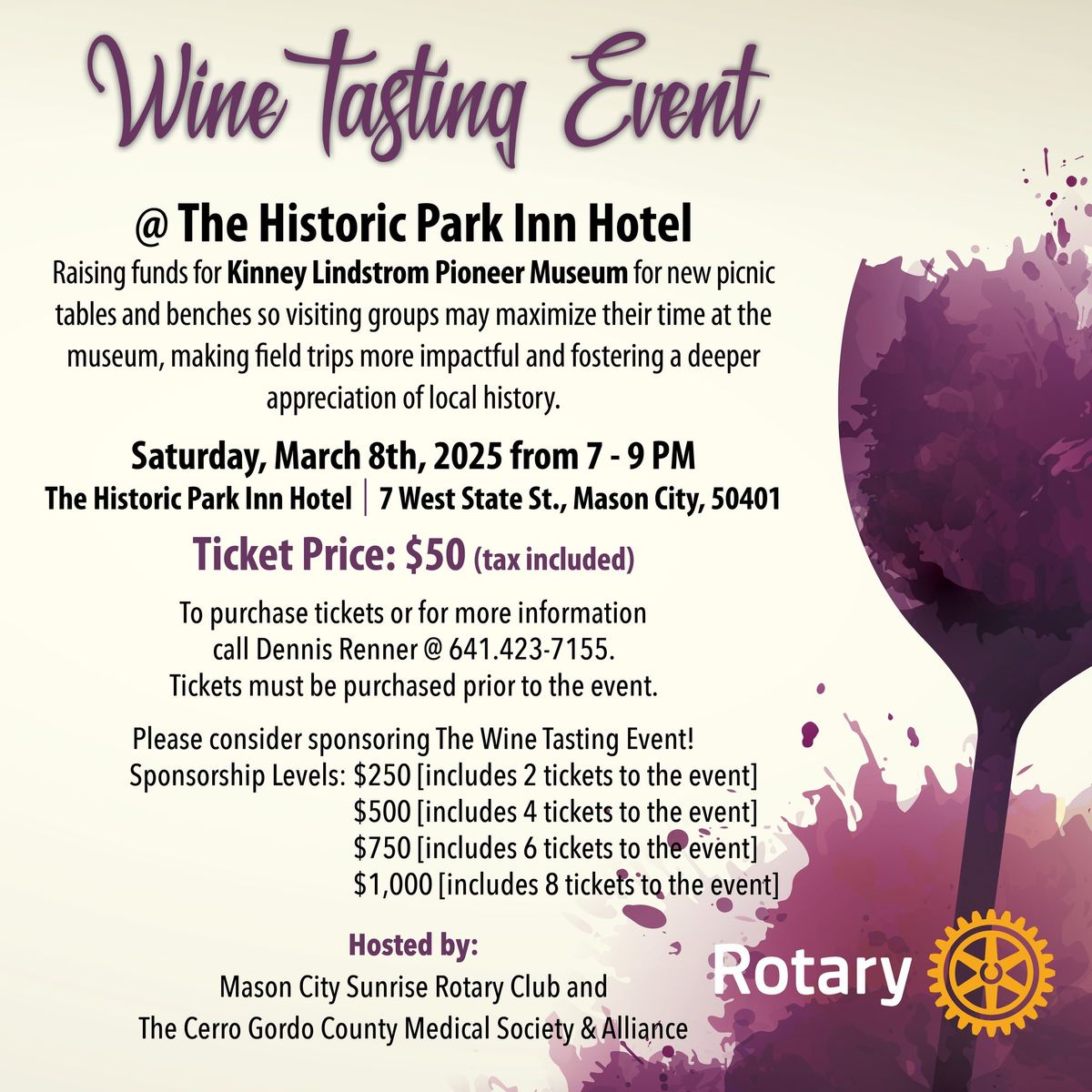 2025 Wine Tasting Event