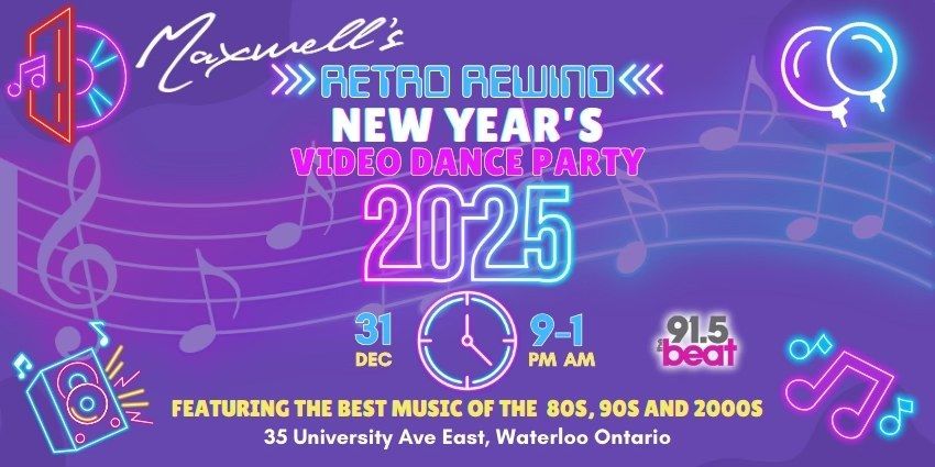 Retro Rewind -New Year's Eve- Video Dance Party at Maxwell's