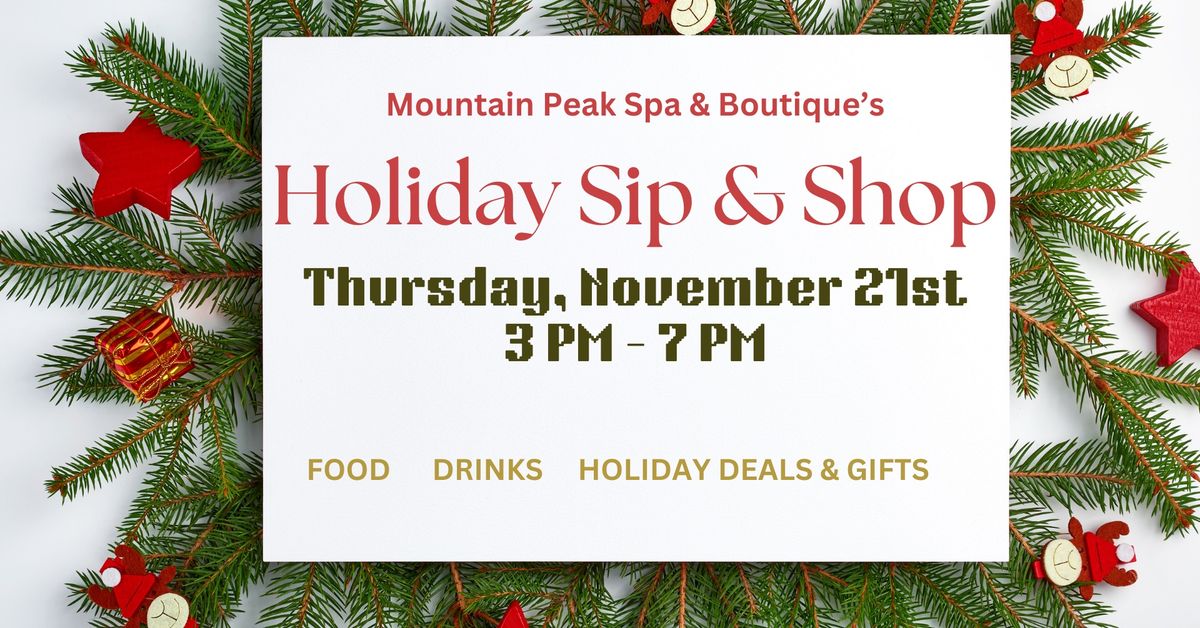 Holiday Sip & Shop