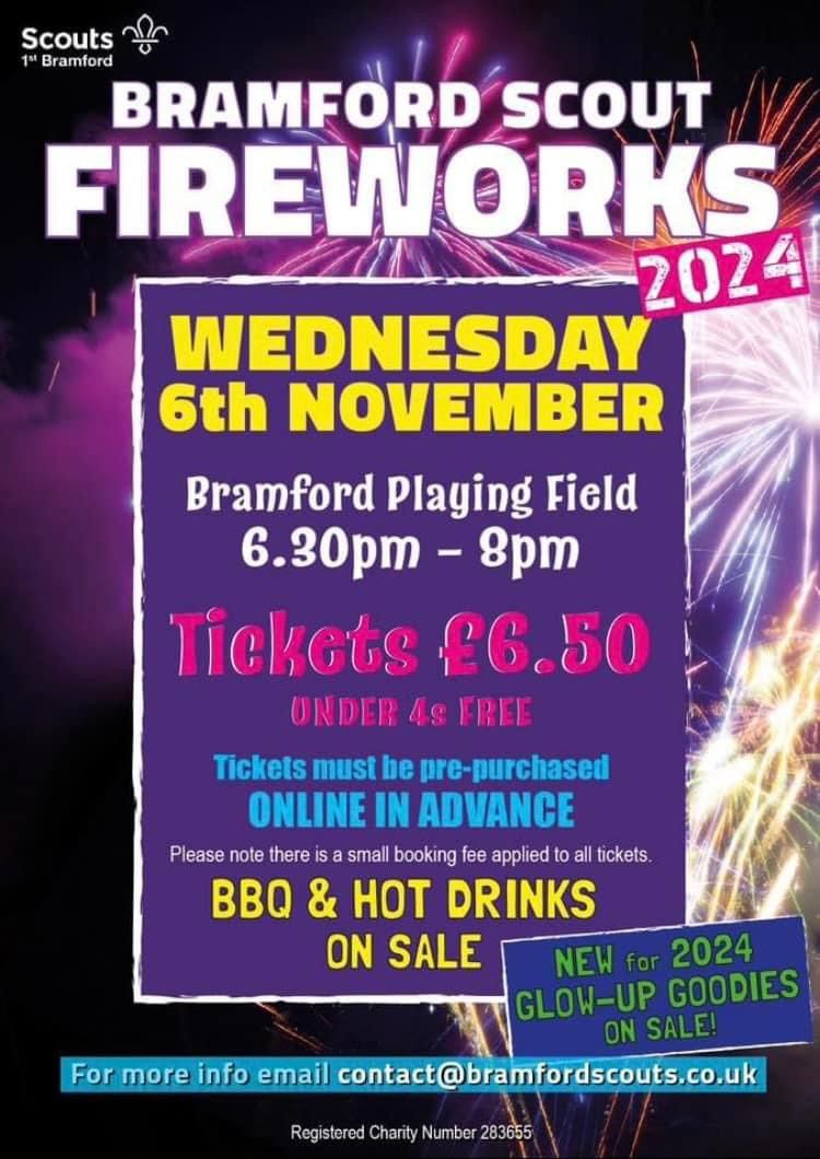 Bramford scouts fireworks 