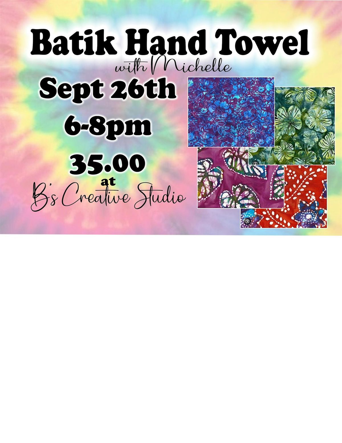 Create Batik Towels With Michelle