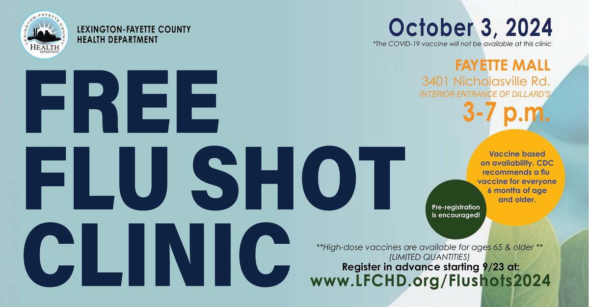 2024 Free Flu Shot Clinic