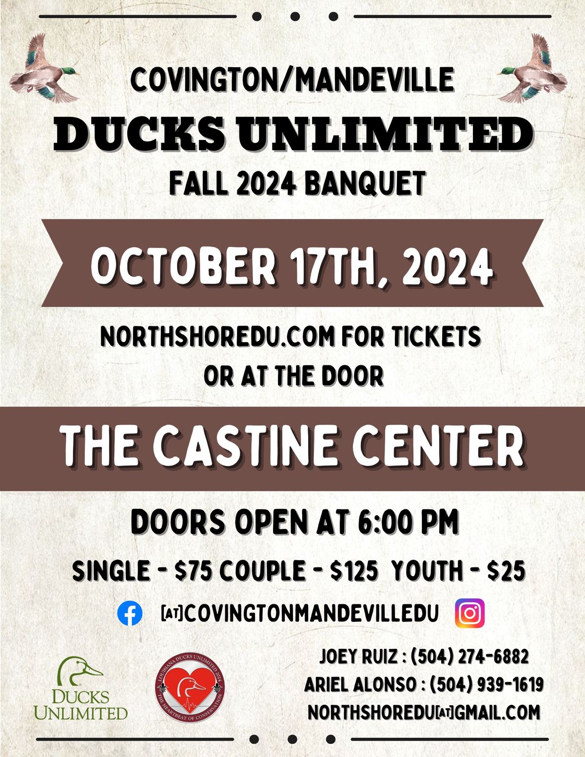 Covington\/Mandeville Ducks Unlimited Fall Banquet