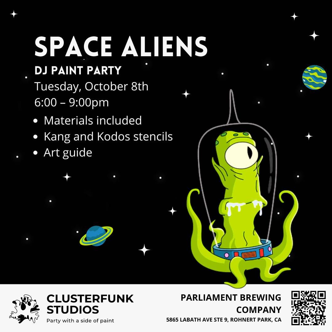 Space Aliens Paint Party! 