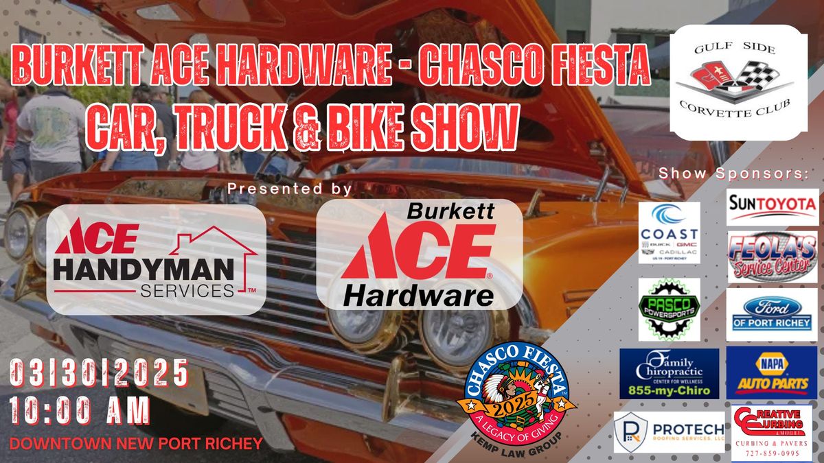 Chasco Fiesta Car, Truck & Bike Show Presented by Ace Burkett