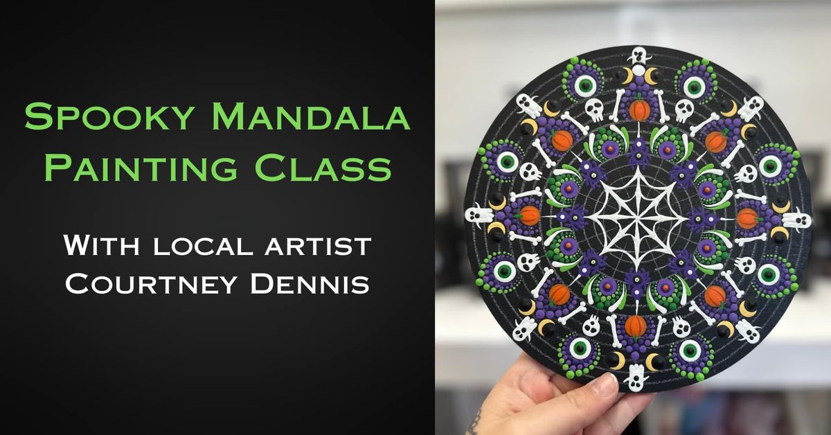 Spooky Mandala Painting Class