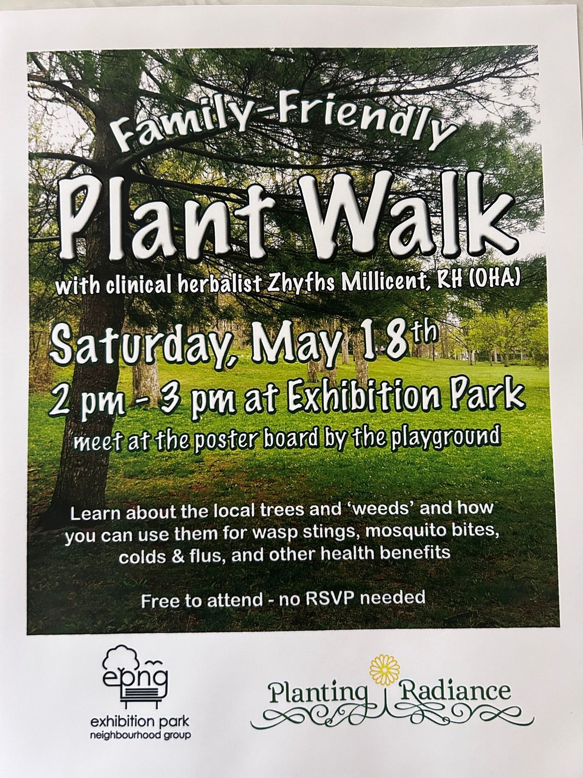 Plant Walk at Exhibition Park (Family-Friendly & Free to Attend)