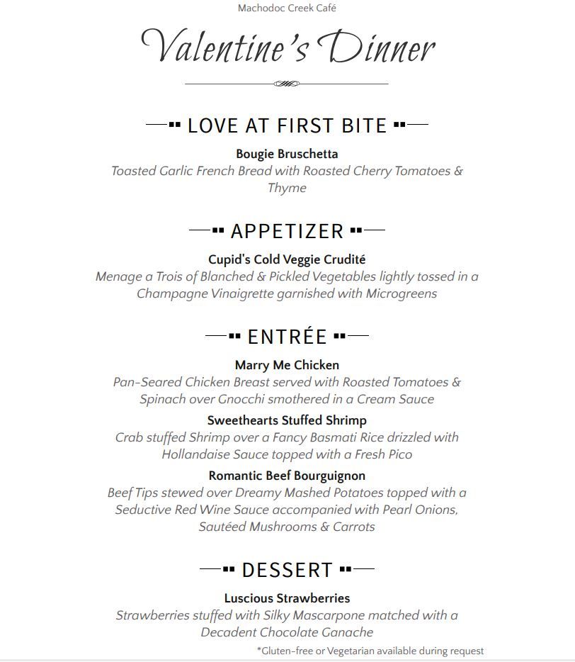 Valentine's Day Dinner Event