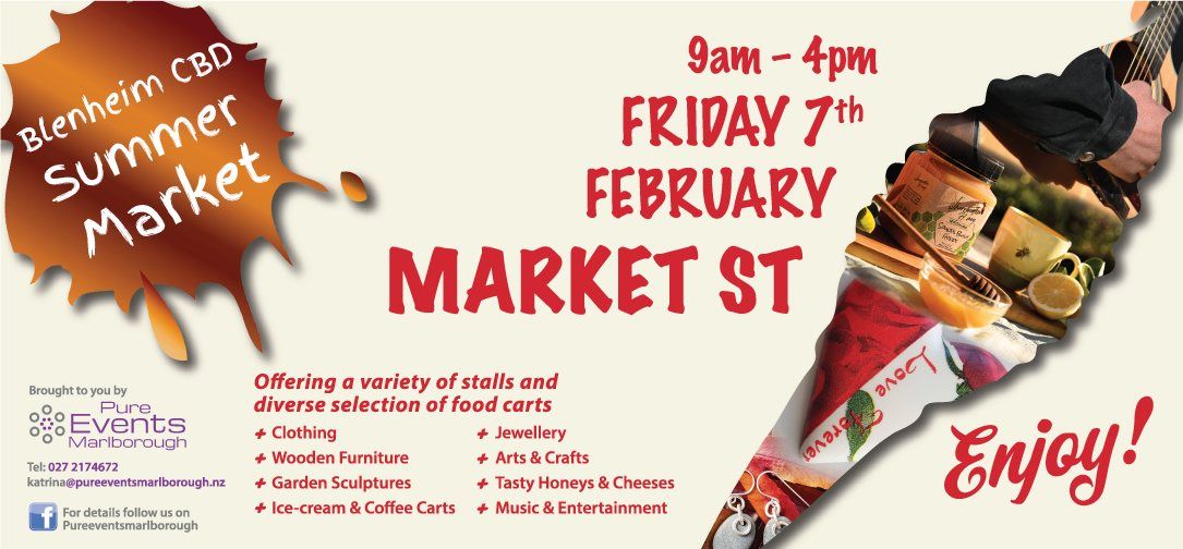 Blenheim CBD Summer Market 2025