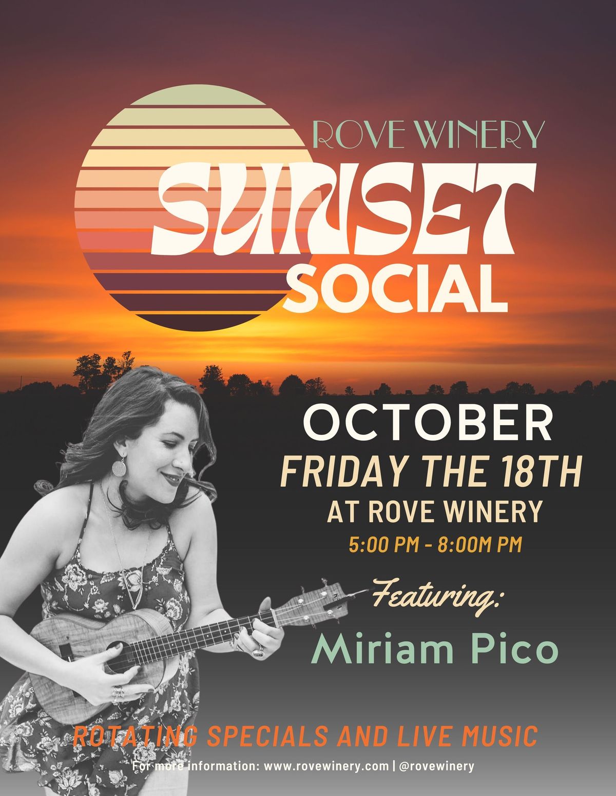 Sunset Social | Miriam Pico & Rotating Specials 