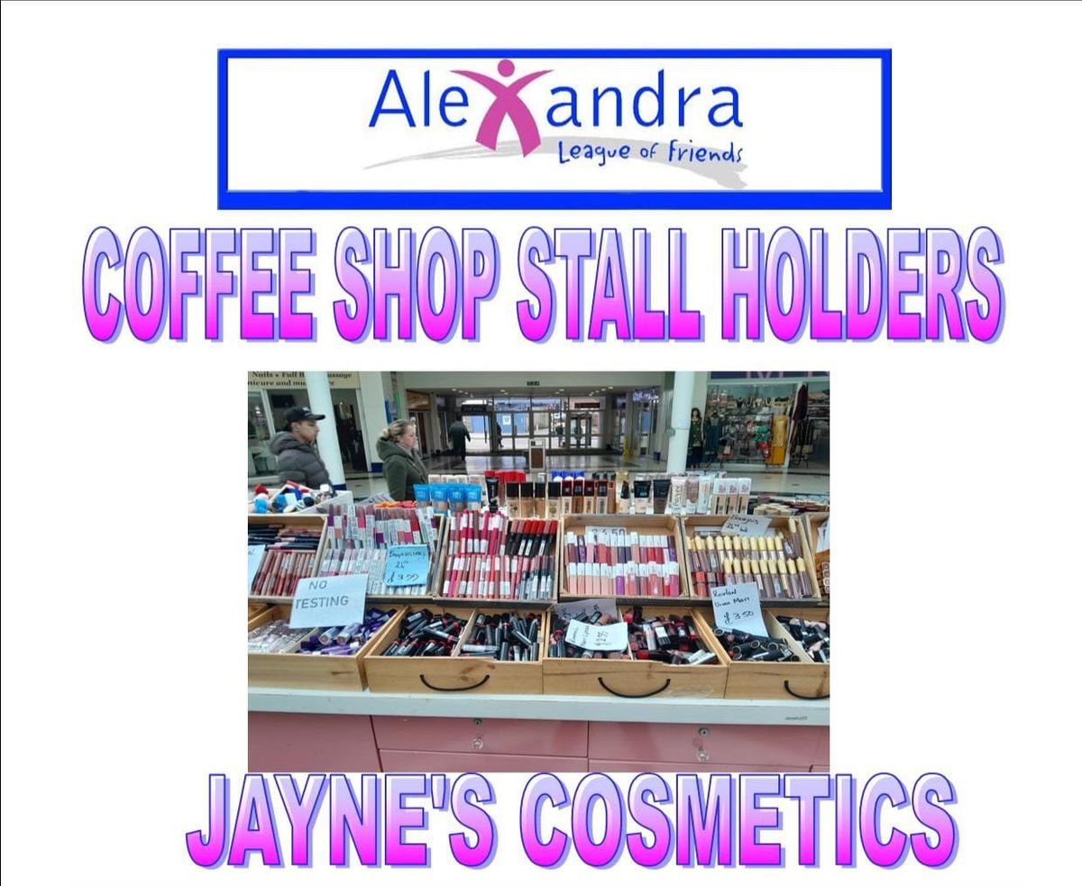 Jayne's cosmetics stall holder 