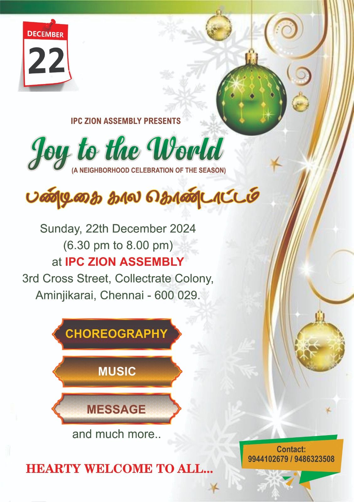 Joy To The World - A Neighborhood Celebration of the Season