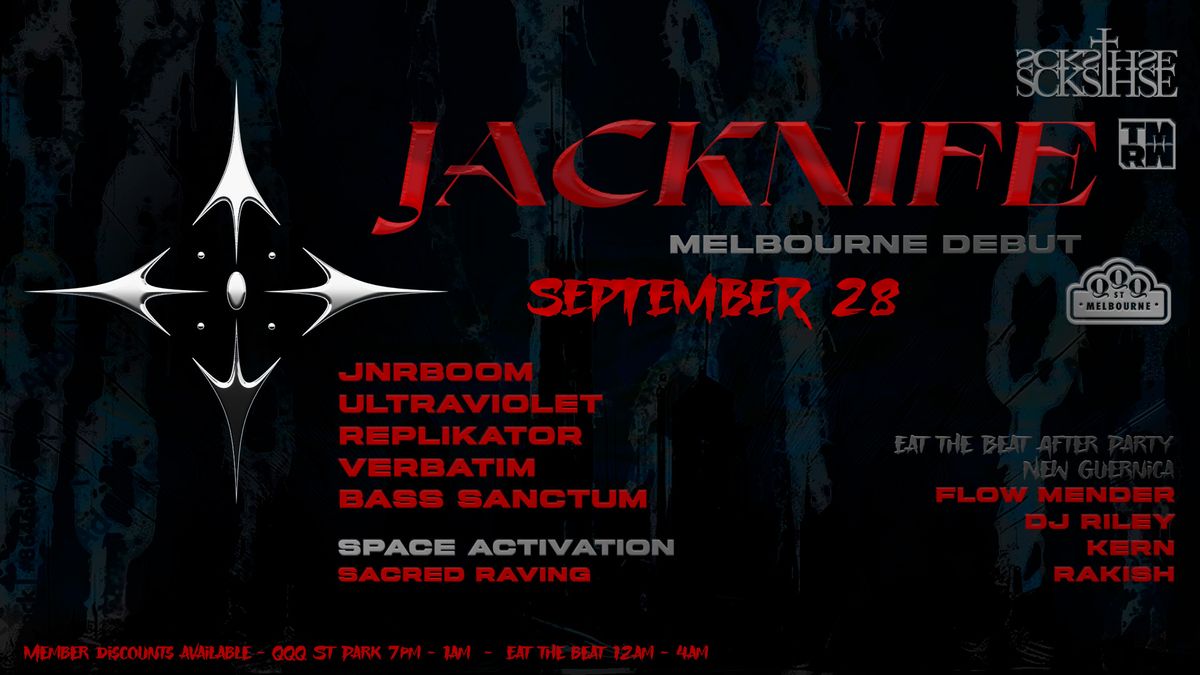 JACKNIFE \/\/ Melbourne Debut @ QQQ - Sep 28