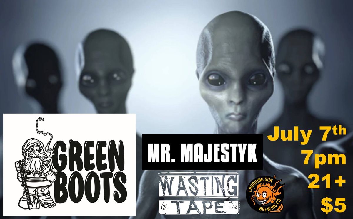 GreenBoots, Mr Majestyk, and Wasting Tape LIVE at Laughing Sun Brewing
