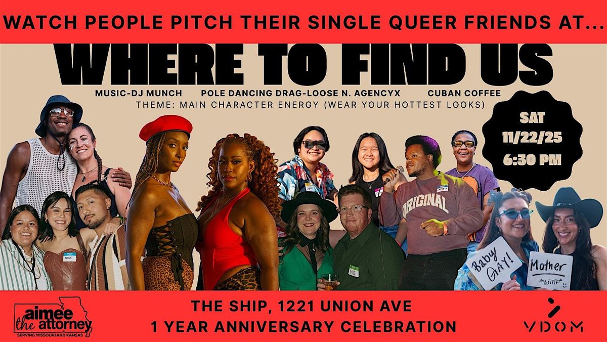 Where To Find Us - 1 Year Anniversary