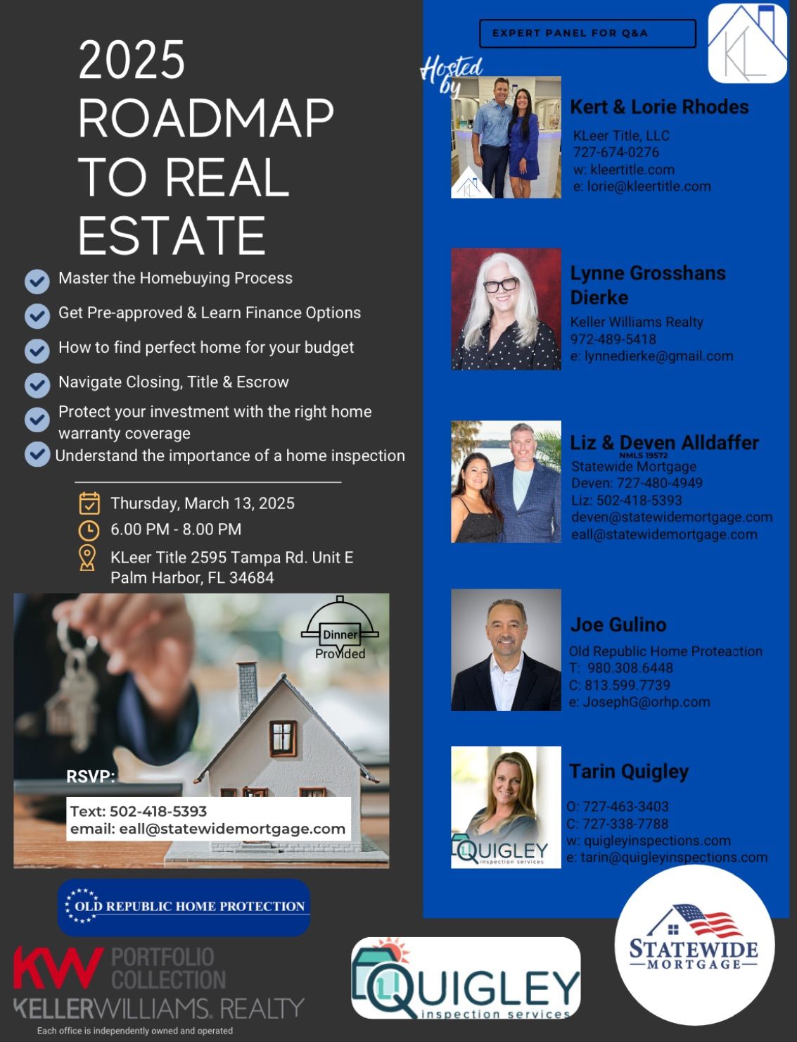 Your Real Estate roadmap, start to close seminar  