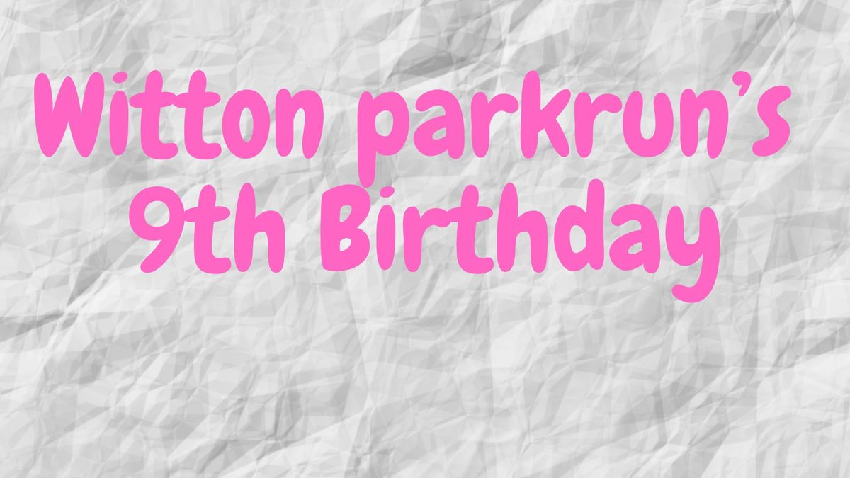 Witton parkrun turns 9