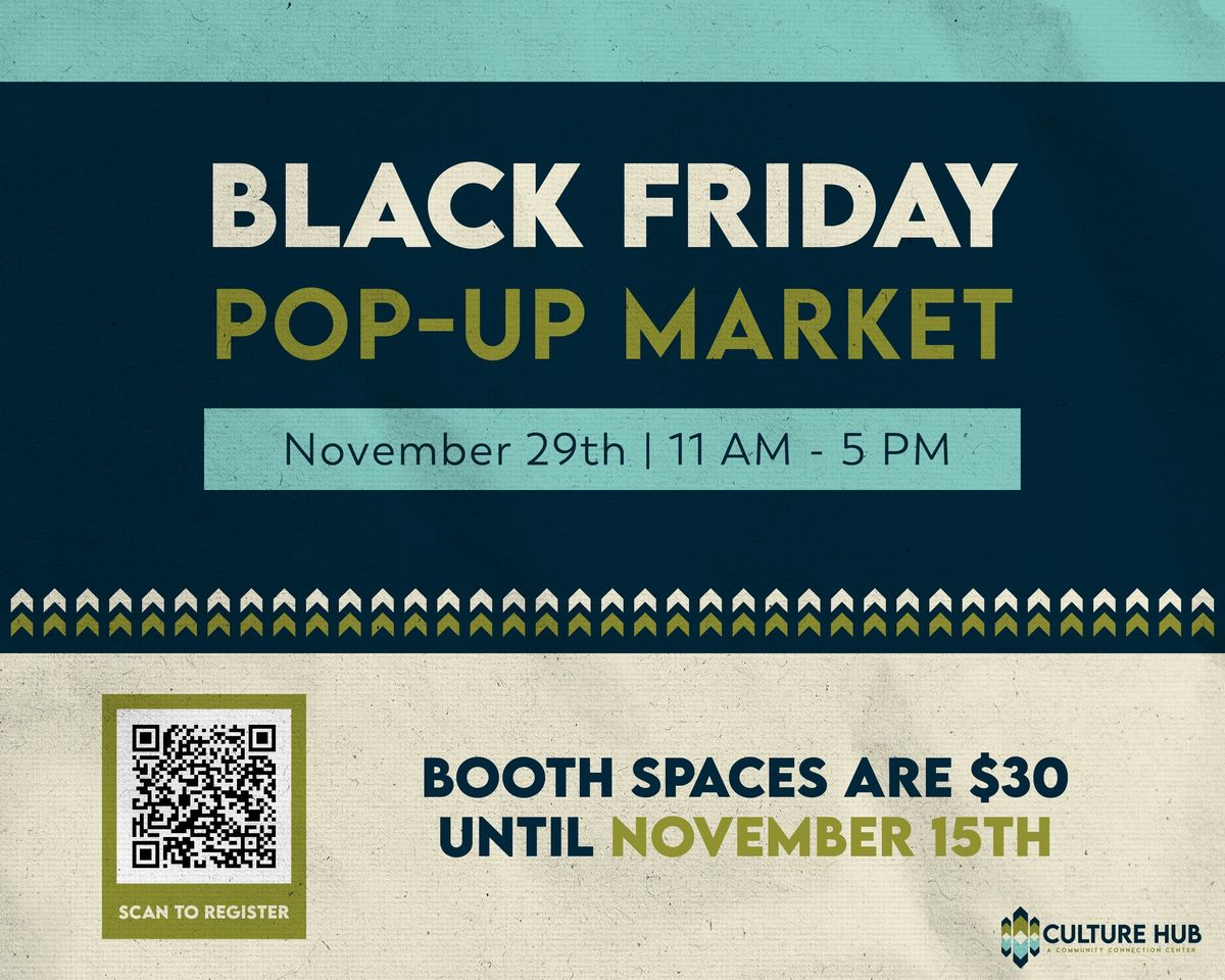 Black Friday Indigenous Pop-Up Market 