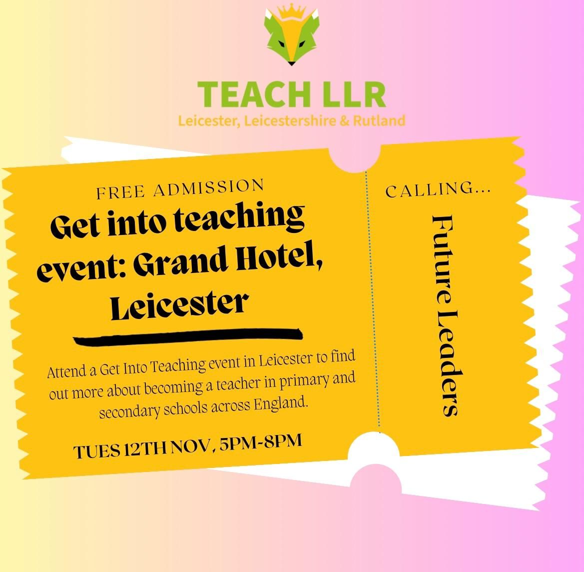 Get into Teaching Event 