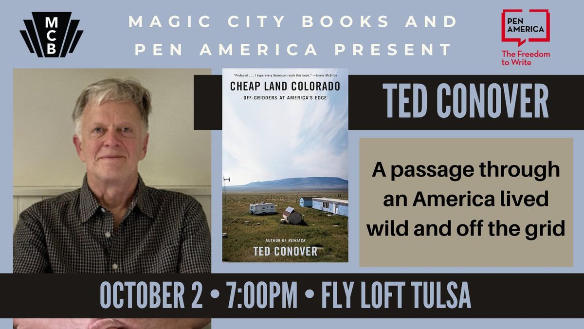 Living Off the Grid - An Evening with Pulitzer Prize Finalist Ted Conover