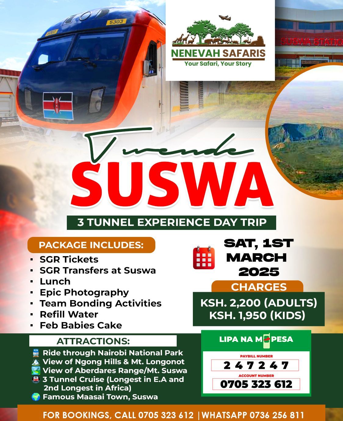 SGR Madaraka Express Train Ride and 3 Tunnels Experience