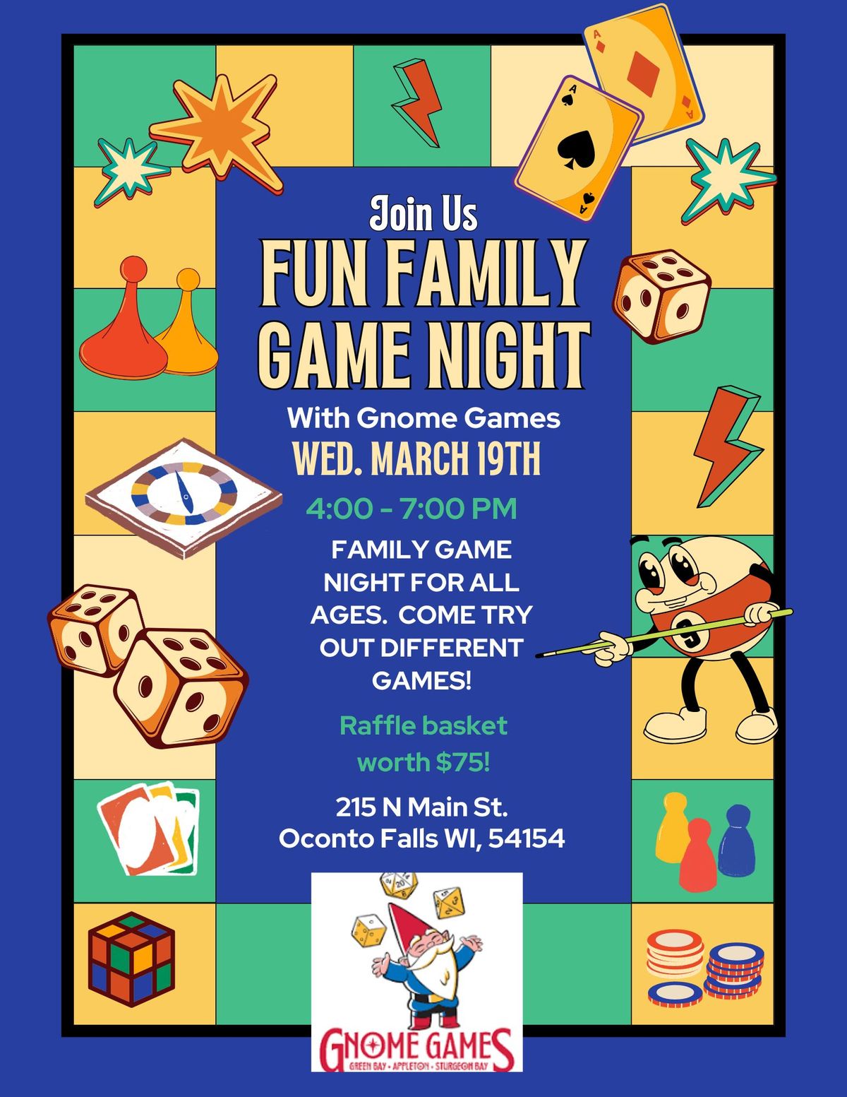 Family Game Night (with Gnome Games)!