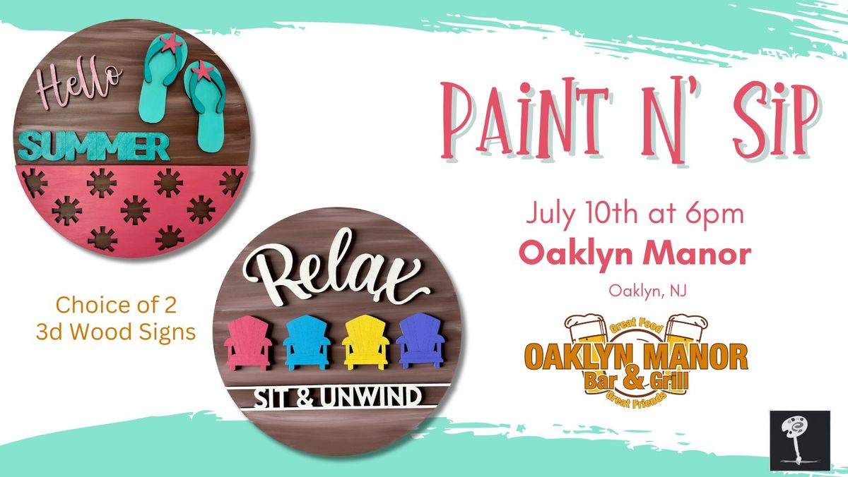 Paint N Sip at Oaklyn Manor