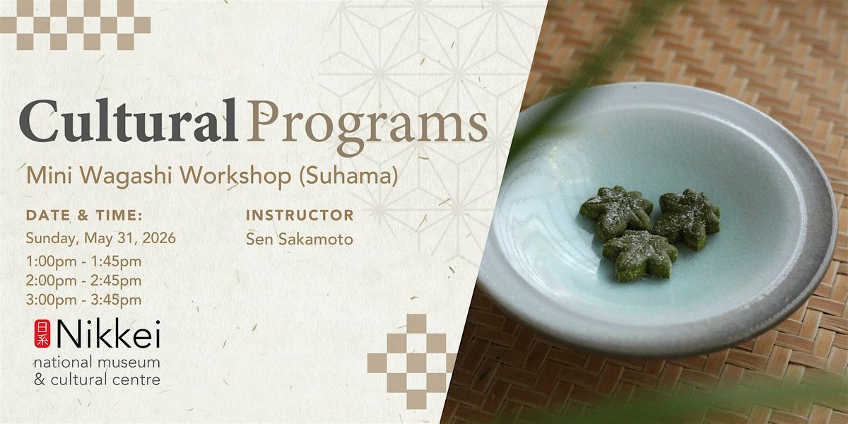 Mini Wagashi Workshop (Suhama)