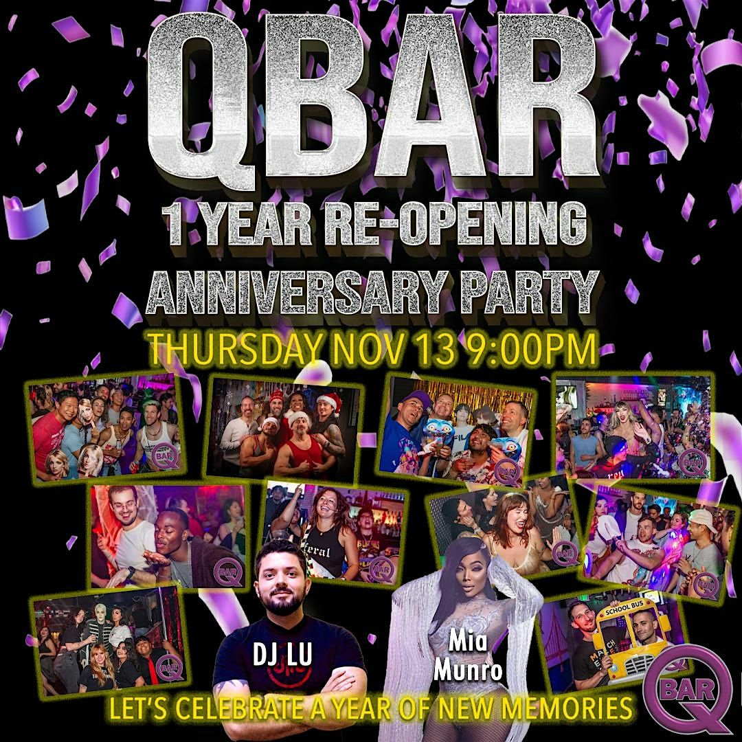 QBar Customer Appreciation Party \u2013 1 Year Anniversary!