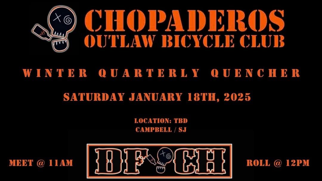 Chopaderos BC Quarterly Quencher - Winter 2025 - New Year, Same You Ride