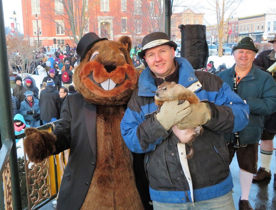 Official 2024 Groundhog Day Ceremony, Woodstock Square Park, 2 February