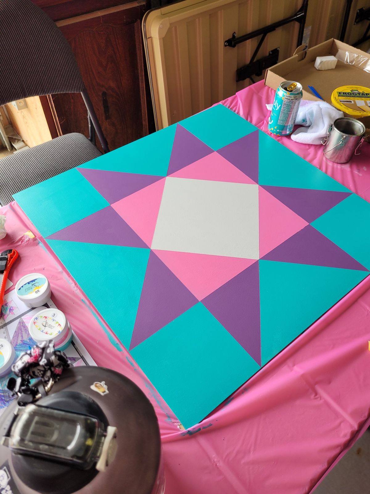 Barn Quilt Painting in Calgary at My Sewing Room